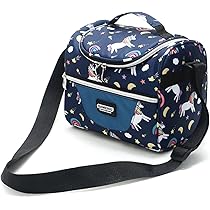 Borsa Termica Per Pranzo Bambini SAMERIO - Riutilizzabile Con Cinghia Regolabile, 22x16x20 Cm