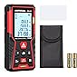 Laser Entfernungsmesser, Meterk 100M mit 2 Blasenebenen und Reflektor, IP54, LCD und m/in/ft und andere 6 Arten der…