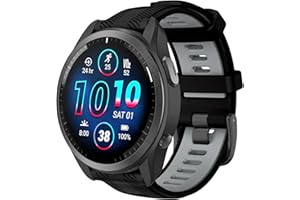 ISABAKE 22mm Correa para Garmin Forerunner 965/955/945/935, Correa de Repuesto de Silicona para Fenix 7/Fenix 6 GPS/Fenix 5 Plus