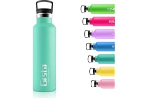 Grsta Stainless Steel Water Bottles with Straw 500ml, Insulated Bottle with Filter, Vacuum Flasks Metal Water Bottle, BPA Free Leakproof Sports Bottle for Adult, Gym, Cycling