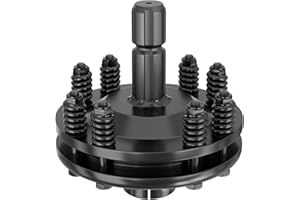 ‎WILTEC Wiltec Zapfwellen Kupplung für 6 Zahn Keilwelle 1 3/8" AG und IG, PTO-Shaft mit max. 1200Nm, schwarz