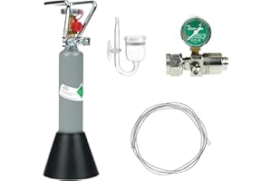 Guemmer products CO2 Anlage Aquarium Komplett-Set Basic mit 500g Mehrwegflasche für Aquarien, gefüllt, NEU - Verschiedene Varianten beachten