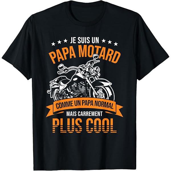 T-shirt Motard "Papy Moto" - Sweat à Capuche Cadeau Pour Passionnés De Motorcycle - Style Vintage