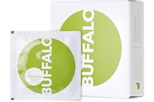 Loovara - Pack de 3 Preservativos - Condones Tamaño 64 - Talla Buffalo - Preservativos Finos Hechos de Caucho Justo - Variedad de Tallas de Condones para Hombres - Caja Condones Condom Men Veganos