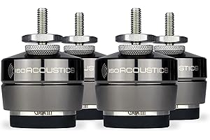 IsoAcoustics Gaia Series Isolation Feet for Speakers & Subwoofers (Gaia III, 32 kg max) – Set of 4