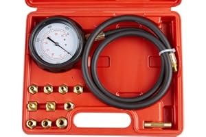 KATSU TOOLS KATSU Automatic Wave Box Oil Pressure Meter Test Kit, Diesel Petrol Engine Oil and Transmission Fluid Pressure Tester Gauge Car Garage Tool for Automotive Cars Trucks Motorcycles