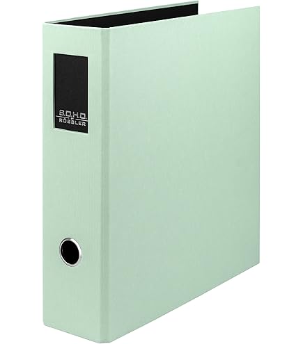 Cartella S.O.H.O. DIN A4 Con Meccanismo A Leva - Larghezza Dorso 85 Mm, Blu, Made In Germany - Foto 3