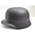 Military Surplus Repro German Army WW2 Plastic Helmet - M40 M42 Black Adults History Enthusiasts Reenactors Helmet