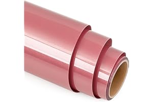 Prime Vinyl Heat Transfer Vinyl 4ft HTV Vinyl For T-Shirts, Iron on Vinyl for Cricut Maker, Silhouette Cameo, Heat Press Vinyl for DIY Design(Rose Gold)