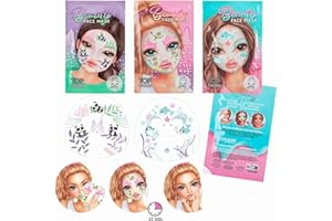 Depesche 12325 1 di 3 modelli TOPModel – Beauty Mask in tessuto BEAUTY GIRL, colori assortiti Contenuto della confezione: 1 pezzo