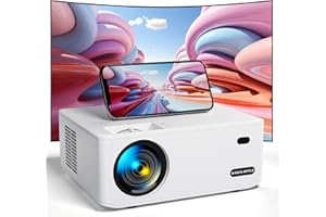 Projektor wideo WiFi, 15000 lumenów VISULAPEX S1 1080P Full HD Projektor z funkcją zoomu do kina domowego Projektor wideo do smartfona/PS5/TV Stick/Box HDMI AV USB