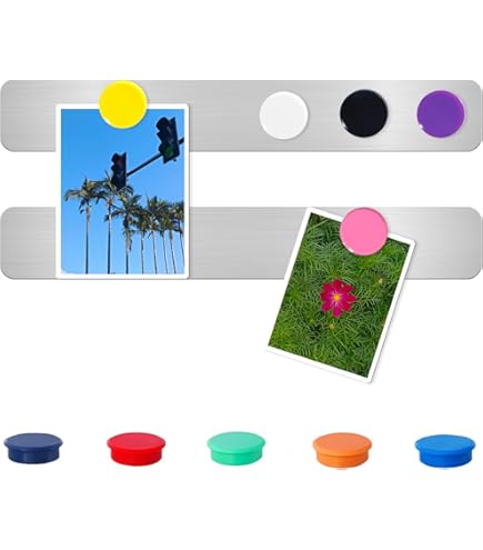 PYJLBX Tableau Magnetique Mural Mémo Tableau Aimanté Bandes Métalliques