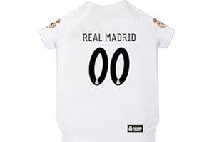 PETS FIRST Real Madrid Trikot für Hunde und Katzen, Fußball-Trikot, leuchtende Teamfarben, Größe: XL