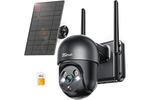 Fsioue 3G/4G LTE kamera do monitoringu na zewnątrz z kartą SIM, kamera 4 MP, monitoring zewnętrzny z akumulatorem 14400 mAh, kolorowy noktowizor 360°, rozpoznawanie humanoidów, automatyczne śledzenie,