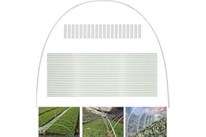 GGOUPTY Greenhouse Hoops for Raised Beds 25 Pcs 6mm x 43cm Detachable Fiberglass Support Hoops Frame Grow Tunnel Garden Hoops for Garden Fabric