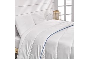 BLEU CALIN Bleu Câlin warme Bettdecke für 2 Personen Gamme Signature“, weich, Mikrofaserbezug, 220 x 240 cm