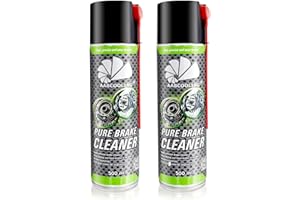 2x AABCOOLING Pure Brake Cleaner 500 ml – Zmywacz do hamulców, Odtłuszczacz do Czyszczenia części, Szybkoschnący, Usuwa Olej, Smar, Płyn hamulcowy i Brud, Tarcze Klocki Zaciski, do Serwisu i Warsztatu