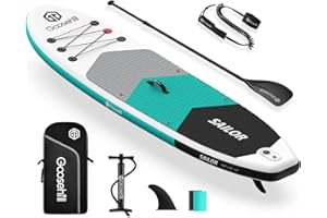 Goosehill Inflatable Stand Up Paddle Board, Premium SUP Package, 10' Long 32" Wide 6" Thick, Patterns Open for Customization