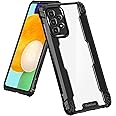 Fablue® Galaxy A52 / A52s 5G Back Cover |Transparent Back Case|Ultra Thin Slim Crystal Clear Hard PC with TPU Bumper, Military-Grade Protection Case for Samsung Galaxy A52 / A52s 5G-Black