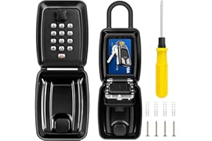 ‎ENONEO ENONEO Schlüsseltresor mit Zahlencode Schlüsselbox mit Bügel Ultra-Robustes Kleine Schlüsselsafe Aussen Schlüsselbox Wetterfeste Große Schlüsselkasten für Aussen Haus Garagen Schule