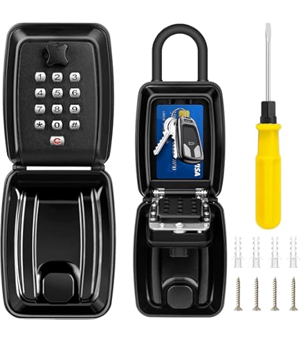 Cassaforte Per Chiavi Da Esterno - Combinazione 4 Cifre, Impermeabile, Montaggio A Parete | Per Casa, Ufficio, Garage - Foto 7