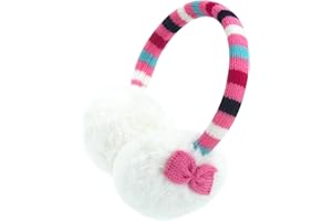 Gifts Treat Orejeras Orejeras para Niñas con Diseño de Felpa y Lentejuelas Abatibles