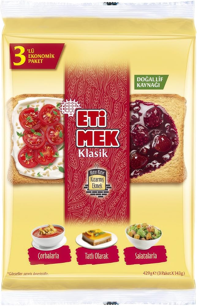 Etimek Klasik Kızarmış Ekmek 3 x 143 g