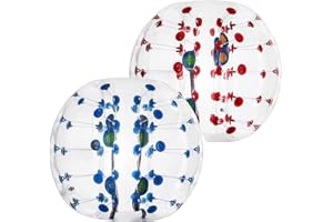 Ukiki-2pcs 1.5m Inflatable Bumper Football PVC, 2 Pièces Bubble Balle Gonflable, Transparent, Taille Unique