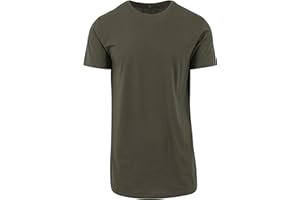 Build Your Brand Herren Shaped Long Tee T-Shirt (1er Pack)