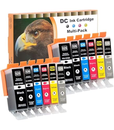 Genuine Canon Printer Ink Genuine Canon CLI-526GY Grey Ink Cartridge ...