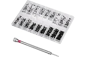 MIKIULY Viti Autofilettanti,Micro Viti,Viti Occhiali,Set di Mini Viti Autofilettanti,Set di Viti Piccole,Viti per Occhiali Kit Riparazione,con Cacciavite,per Riparazione di Occhiali,Orologi,Laptop,500 Pezzi