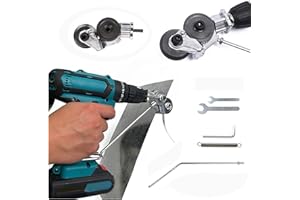 KSVS Cortador de placa de perforación eléctrica, tijeras de taladro eléctrico, accesorio de corte de placa de taladro eléctrico para cortar materiales duros de Metal, hierro, hoja blanca, acero, cobre