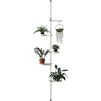 en.casa] Appendiabiti Telescopico Asta Regolabile in Altezza 110 - 305 cm con 3 Bracci Appendi Abiti Organizzatore Gurdaroba Porta Abiti per Ingresso Cabina Armadio - Metallo Bianco