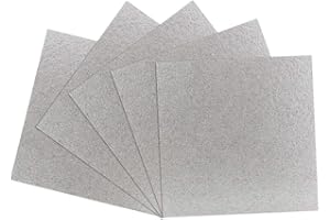 BUZIFU 5pcs Glimmerscheibe für Mikrowellen, 13 x 13cm, Mikrowellenleiter Wellenleiterabdeckung Glimmerplatte Mikrowelle Ersatzglimmerblätter Universal Glimmerblatt Reparatur Teil für Mikrowelle
