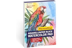 Tritart Watercolour Paper A3 300 g White 35 Sheets A3 Watercolour Pad XXL