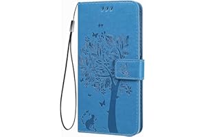 TEYYOS Funda Cuero para el Xiaomi Redmi Note 12 4G, Carcasa PU/TPU Cuero Billetera con Efectivo y Tarjetas Ranuras, Leather Case Cover Estuche - Azul