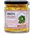 MAVI's Golden Sauerkraut| Spicy, Organic & Natural Cabbage & Fresh Turmeric | Gut friendly | 100% Natural & Vegan | No Preservatives | No Artificial Flavour or Colour | 200g (Pack of 1)