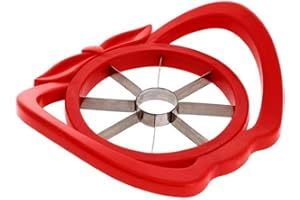 FOUR GUYS Apple Corer Slicer-Divider Apple Cutter-Wedger 8 sharp Blades Easy Grip Stainless Steel Food Grade Salicer for Fruits Ergonomic Handle Apple Divider (Pack of 1 Random Color)