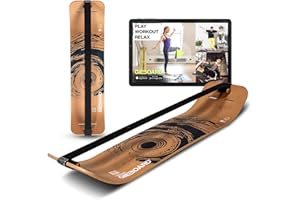 Gibbon - Juego de tabla de equilibrio (Active White/Black), innovadora tabla de equilibrio, entrenamiento interactivo con aplicación, para casa y de viaje, ideal para trucos y entrenamientos, incluye