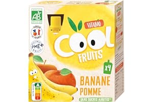 Vitabio Cool Fruits - Gourdes Pomme Banane - 4x90g - BIO