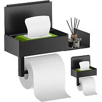 Toilettenpapierhalter Aus Edelstahl Ohne Bohren - Mit 17,5 Cm Standfuß & Klebe-/Schraubmontage