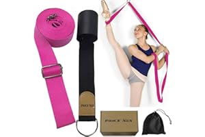 PRICE XES Leg Stretcher Lengthen Ballet Stretch Band - Easy Install on Door - Flexibility & Stretching Leg Strap - Great for Ballet Cheer Dance Gymnastics Trainer Premium stretching equipment for ballet, dance, gymnastics, taekwondo & MMA Exercise Training Home or Gym Foot Stretch Bands