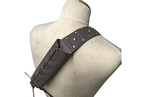 Yajexun Porte-Ceinture en Cuir Holster pour Épée - Médiéval Rétro Porte Épée Ceinture?Costume De Guerrier Réglable Boucle Étui Épée pour Adulte Hommes Épée Titulaire