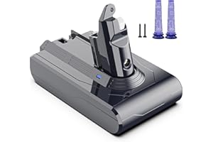 Morpilot 4600mAh Batterie pour Dyson V6 DC62 SV03 DC58 DC59 DC61 DC72 DC74 SV06 SV09 avec 2 Filtres Lavables, 21,6V