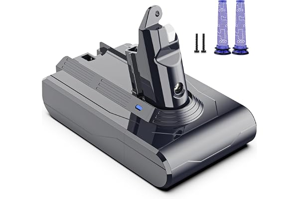 Morpilot 4600mAh Batterie pour Dyson V6 DC62 SV03 DC58 DC59 DC61 DC72 DC74 SV06 SV09 avec 2 Filtres Lavables, 21,6V