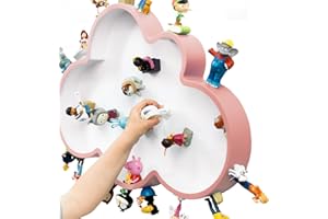 ‎LESOPHI LeSoPhi I Wandregal für bis zu 100 Tonie Figuren I Wolkenform I 100% magnetisch I Ideal geeignet für Tonie Figuren der Toniebox I Regal fürs Kinderzimmer I Tonieboxregal für Mädchen und Jungen (Rosa)