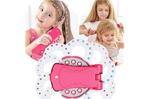 BAARA Hair Gem Stamper Kit with 195 Colorful Rhinestone Hair Gems – Fun and Easy-to-Use Hair Accessory Machine for Kids for Girls’ Parties, Birthdays, and Creative Hair Styling Adventures!