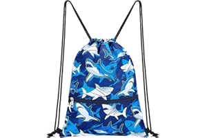 WAWSAM Sac à dos à Cordon pour Enfants - 34 x 45 cm Sac de Sport et de Sport étanche