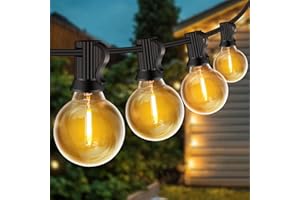 ZYRIVON Guirlande Lumineuse Exterieure 10M/20M/30M, 20+2 G40 Ampoules,Incassable,Étanche, Guirlande Guinguette LED Connectable, Blanc Chaud,Plug&Play,pour Intérieur Jardin Balcon Maison Mariage Fête