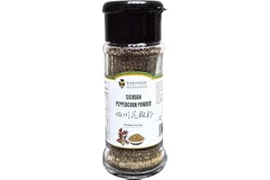 BAILINHOU Sichuan peppercorn powder 1.08oz/30g, Mapo Tofu and Chinese Cuisine, red szechuan peppercorns ground ORIGINAL IMPORTED of china. (Black lid(Enhance aroma))